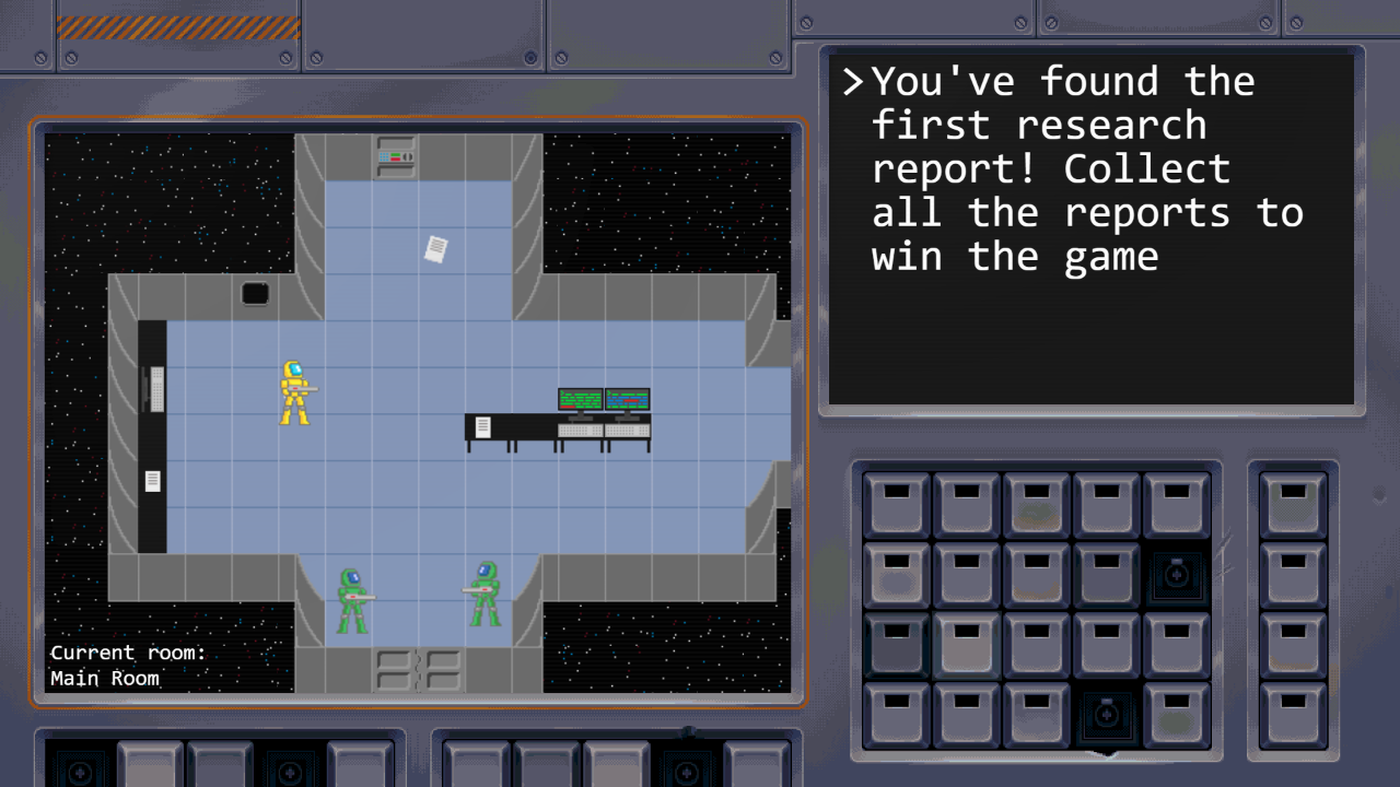 screenshot of the space saver game